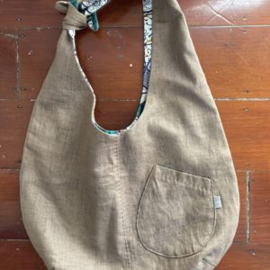 Linen-Batik Reversible shoulder bag　　リバーシブル・ショルダーバッグ